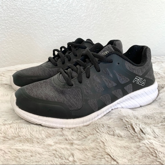 Fila Black Memory Foam Finity Running Shoes - Picture 5 of 8